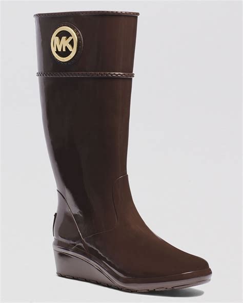 michael kors brown rain boots|Michael Kors rain boots sale.